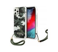 Guess iPhone 12 Pro Max Housse GUHCP12LKSARKA, Kaki - Camo Collection