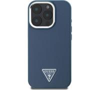 Guess, iPhone 16 Pro Max étui antichoc avec finition grainée, bleu