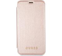 Guess, iPhone XS / X Etui folio avec porte-carte Design modèle élégant, Rose