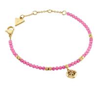 GUESS Jaipur Splendor Beads & 4G Bracelet Yellow Gold/Fuchsia doré