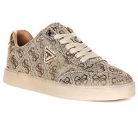 Guess Jazlie 4G Pivoine Logo Lacé Femmes Baskets Or UK 3 - 8
