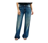Guess - Jean Coupe Droite Clouté Taille Mi-haute - Femme - Jeans - Bleu - Taille: W25