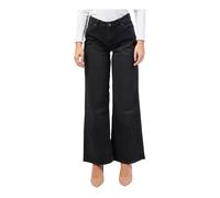 Guess - Jean Large Vintage Délavé - Femme - Jeans - Noir - Taille: W30