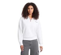 Guess Jeans Dark Half Zip Sweatshirt Blanc XS Femme