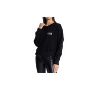 GUESS JEANS FELPA SENZA ZIP DONNA NERO
