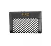 Guess - Portefeuille Élégant Noir avec Détails Contrastés - Femme - Accessoires - Noir - Taille: ONE Size