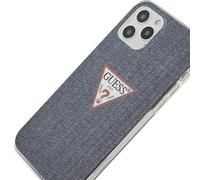 Guess Jeans Series Étui pour téléphone portable Apple iPhone 12 / 12 Pro - Bleu foncé
