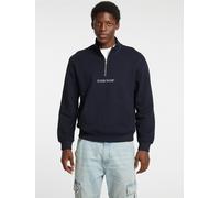 GUESS JEANS Sweat-shirt bleu foncé / blanc, Taille XXL