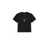 GUESS JEANS T-shirt 'BABY BAKER' marron / noir / blanc, Taille XS