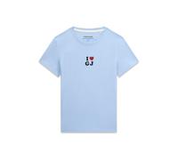 GUESS JEANS T-shirt 'I LOVE GJ' bleu ciel / rouge / noir, Taille M