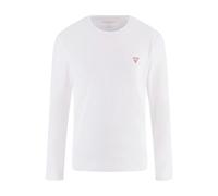 GUESS JEANS T-SHIRT MANICHE LUNGHE UOMO BIANCO