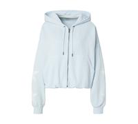 GUESS JEANS Veste de survêtement bleu pastel / blanc, Taille XL