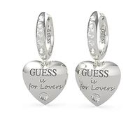 Guess Jewellery Boucles d'oreilles cœur « Guess is for Lovers » avec Swarovski, Taille unique, Métaux non précieux, Pas de gemme