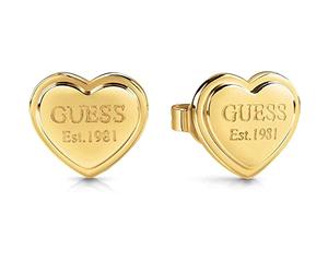 Guess Jube02179JWYG Boucles d'oreilles en forme de cœur en acier inoxydable Doré