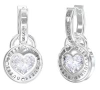 Guess JUBE03351JWRHT Boucles d'oreilles femmes Créoles Cœur de cristal Huggies