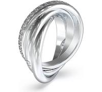 Guess - JUBR04067JWRH54 - Bague - Femme - Acier inoxydable et zirconium - Largeur 54