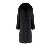 Guess - Karole Fur Collar Coat - Femme - Manteaux - Gris - Taille: 42 FR