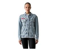 Guess - Klaudyn Denim Jacket - Femme - Vestes - Bleu - Taille: 40 FR