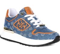 Guess Koyaa 4G Peony Logo In Blue Denim Sneaker - 4 UK - 37 EU - 6.5 US / Blue