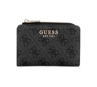 Guess Laurel Étui à Fermeture éclair pour Cartes Motif Logo Charbon