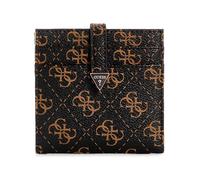 Guess Porte-cartes Laurel Tab, Portefeuille femme, logo marron, Taille unique