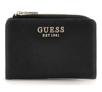 GUESS Porte-monnaie Laurel – Étui zippé pour cartes – Grainé, Élégant – Noir