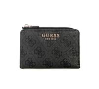 Guess Laurel II Porte-Cartes zippé pour Femme Logo Charbon Taille Unique