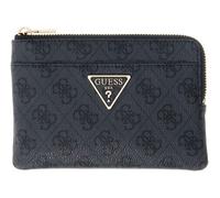GUESS étui pour Carte de crédit étui à clés Laurel II SLG Key Ring Pouch Coal Logo Gris foncé