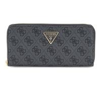 Guess Laurel II SLG Large Zip Around Portefeuille L avec Logo Charbon