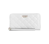 GUESS Laurel Portefeuille à Carreaux pour Femme Blanc Taille Unique