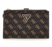 GUESS Laurel SLG Double Zip Organizer Brown Logo