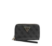 GUESS Laurel SLG Medium Double Zip Wallet M Coal Logo