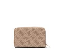 GUESS Laurel SLG Medium Double Zip Wallet M Latte Logo