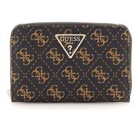 Guess Portefeuille Laurel SLG Medium à fermeture zippée Femme Marron cuir Logo