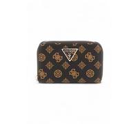 Guess - Laurel SLG Medium Zip Around Wallet - Femme - Accessoires - Brun - Taille: ONE Size