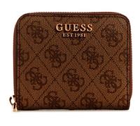 Guess Laurel SLG Petite Fermeture éclair Autour du Logo Latte Taglia Unica