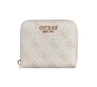 GUESS Laurel SLG Small Zip Around Wallet Dove Logo