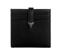 GUESS Laurel Tab Card Case, Étui pour Cartes, Portefeuille Femme, Noir, Taille Unique
