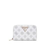 Compagnon / Portefeuille Guess Laurel Slg Large Zip White Logo PG850014 Blanc