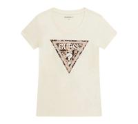 Guess - Leo Triangle Tee - Femme - Tops - Beige - Taille: 44 FR