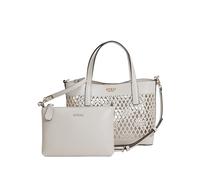 GUESS Sac à main Letty 2 en 1 Mini Tote bandoulière écru Taille unique