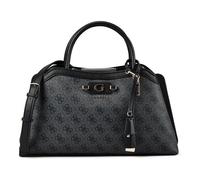 GUESS sac à épaule bandoulière sac à main Lindsey Girlfriend Satchel Coal Logo gris foncé