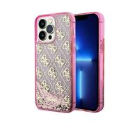 Guess Liquid Glitter 4G Housse rose - iPhone 14 Pro