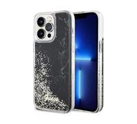 Guess Liquid Glitter Marble Housse noire - iPhone 14 Pro Max