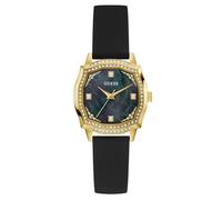 Guess LIV GW0932L2 Montre pour Femme avec Bracelet en Silicone et Protection Contre l'eau 3 Bar Noir 32 mm