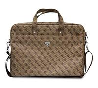 Guess Logo Saffiano 4 G Hot Stamp Triangle, Sac Mixte, Marron