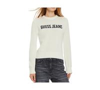 Guess - Logo Sweater - Femme - Pulls - Blanc - Taille: 36 FR
