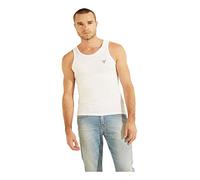 Guess Logo Tank Top T-Shirt, Blanc Optique, S Homme