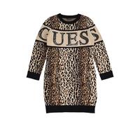 Guess Long Sleeve Sweater Dress Robe, imprimé léopard, 14 Ans Fille