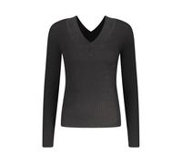 Guess - Long Sleeved V-neck Sweater - Femme - Pulls - Noir - Taille: 40 FR